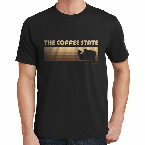 Coffee State T-Shirt Washington 02689 - Picture 8 of 96