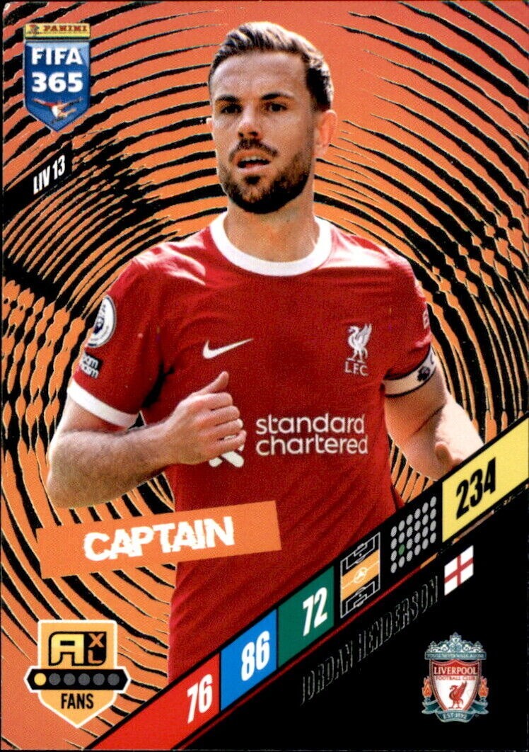FIFA 365 2024 Adrenalyn XL LIV 13 Jordan Henderson Captain