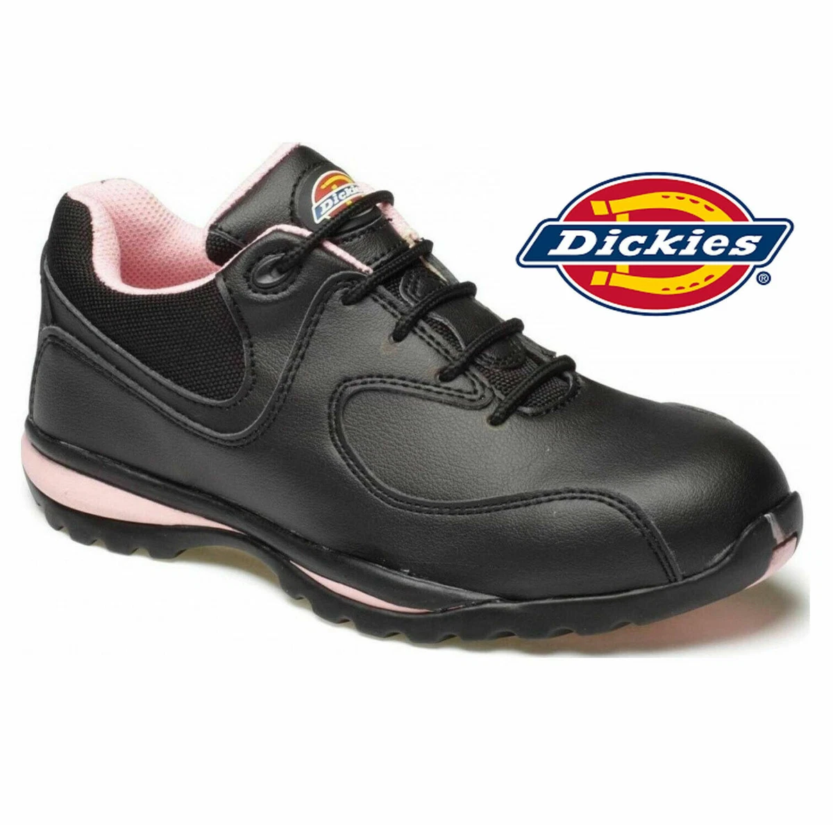 NEW WOMENS DICKIES SAFETY BOOTS WORK STEEL TOE CAP SHOES LEATHER TRAINERS SIZE