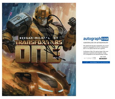 KEEGAN MICHAEL KEY SIGNED  TRANSFORMERS ONE AUTOGRAPHED BUMBLEBEE 10x8 ACOA