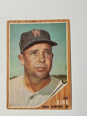 1962 Topps #42 Jim King Washington Senators EXCELLENT Actual card is scanned
