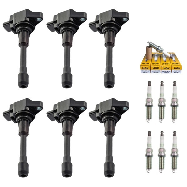 New Set of 6 Ignition Coil  NGK Spark Plug for 20-22 Nissan Frontier 3.8L V6