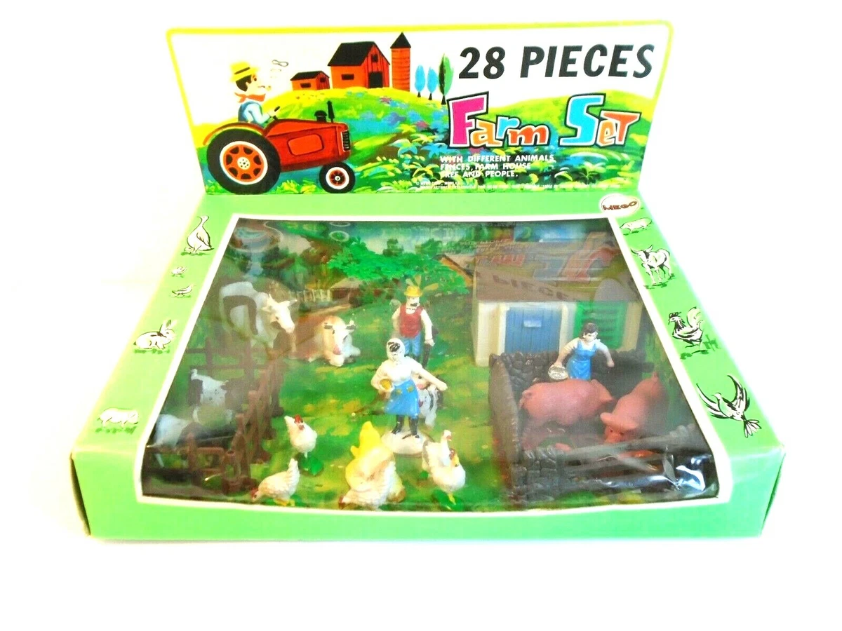 Vintage 1970 Toy Farm Animals