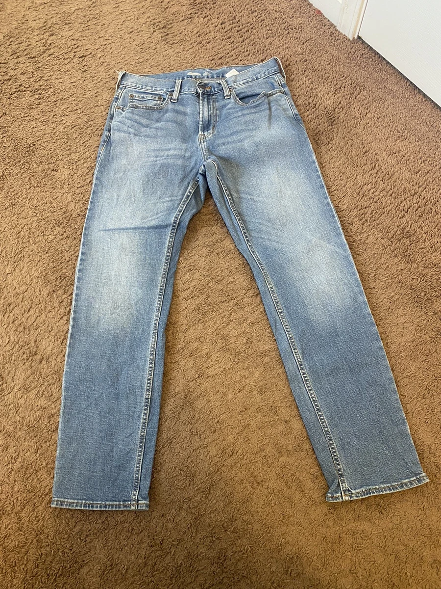 Old Navy Slim Built In Flex Blue Jeans Stretxh Light Wash Straight Slim 31 x 30