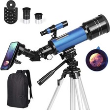 Telescope KidsAdults 70mm Aperture 400mm AZ Mount Refractor Adjustable 17735