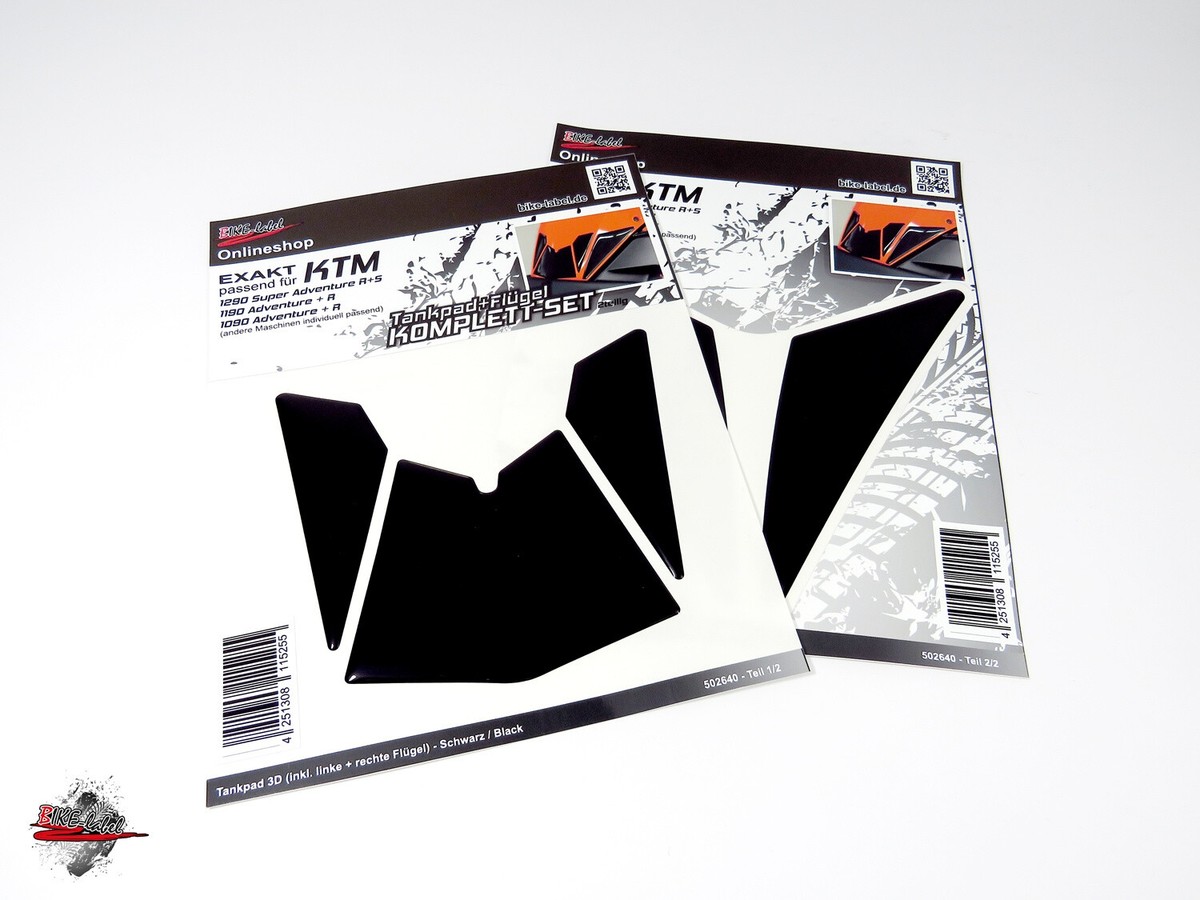 Tank pad black compatible for KTM 1090 + 1190 Adv. / 1290 Super