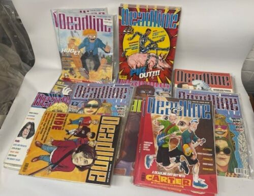 Deadline comic magazine job lot QTY : 109 New Old Stock Unread High Grade 9+