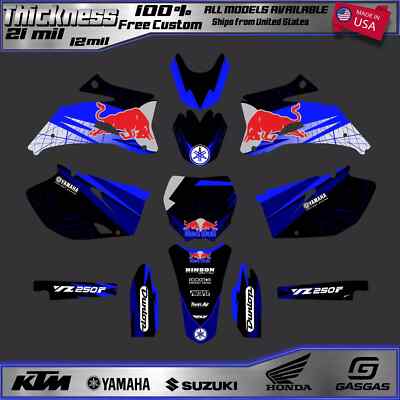 2006-2009 YAMAHA YZ 250F 450F GRAPHICS KIT DECALS 250 450 F DECO YZ250F YZ450F
