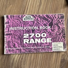 Vintage 1966 Ford 2700 Range Diesel Industrial Engines Instruction Book Manual