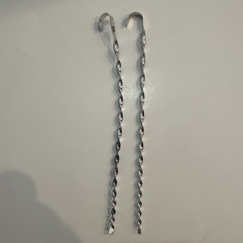 Vintage Lot 18 Aluminum Metal Twist Spiral Icicle Ornaments Christmas MCM 1960s - Picture 5 of 8