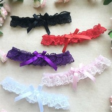 5pcs Women Bridal Elastic Lace Bowknot Garters Leg Belt Wedding Party Accessory