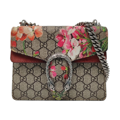 Gucci Dionysus GG Blooms Tiger Head Buckle Logo Camellia - Very Good #191H3B2