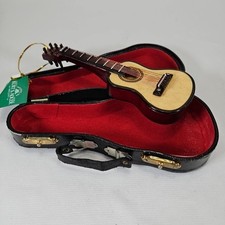 Kurt Adler Mini Acoustic Guitar w/ Case Christmas Tree Ornament J4544
