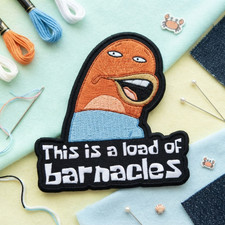 Embroidered SpongeBob Harold Patch This Is A Load Of Barnacles Funny Meme Patch