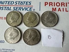 Lot Of 5 Various Years KENNEDY 40 % SIILVER HALF DOLLAR PHILADELPHIA Mint  NICE