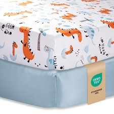 Baby Crib Sheets for Boys, Toddler Bed Sheets Fitted for 52x28 Inch Standard ...