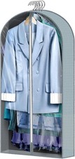 1 Pcs 40" Garment Bags for Hanging Clothes, Clear Suit Bags for Closet Storag...