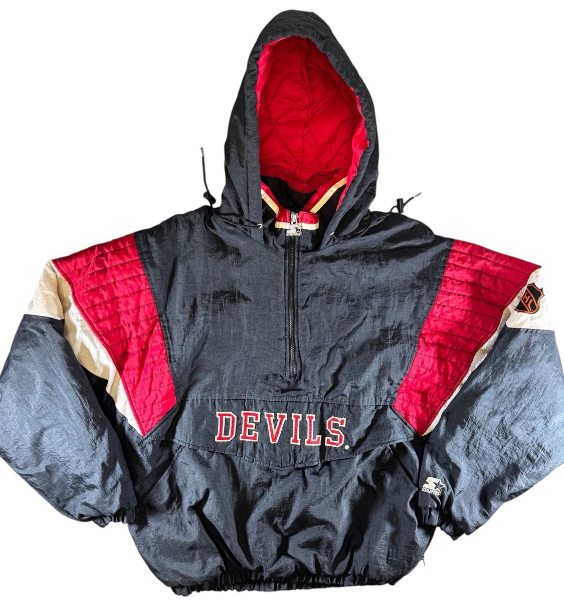 Chemise New Jersey Devils – Fanatics NHL, Manches Longues, Noir, Taille M Neuve