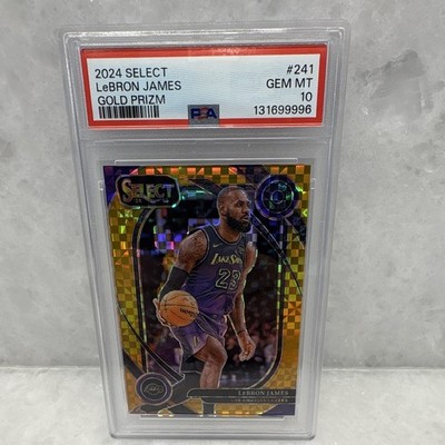 Panini 2024-25 Select LeBron James Courtside Gold Prizm /10 #241 PSA 10