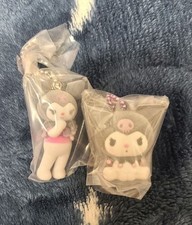 Sanrio Kuromi Miniature Gachapon Figure Flocked Mascot MIB Rare