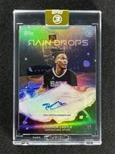 2025-26 Topps Three 3 Stephon Castle #RS-SCA Rain Drops Signatures Auto /49