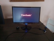 ViewSonic VX2252MH 22" 1080p 60Hz Monitor with VGA, powercord, and HDMI splitter