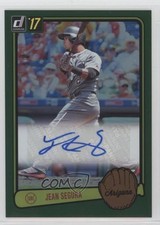 2017 Panini Donruss Retro 1983 Signatures Green 1/3 Jean Segura #RS-JS Auto a3i