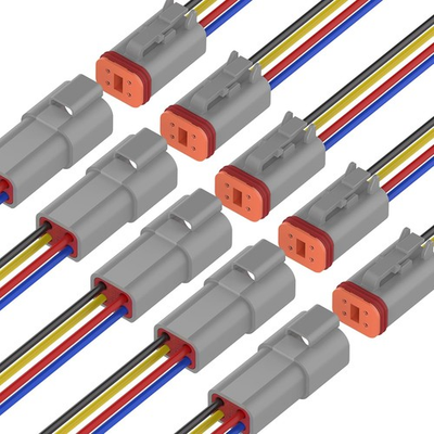 #ad #ad 4 Pin Electrical Connector Waterproof Connector Male 4 pin connector grey $37.99