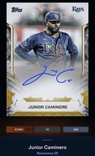 25 Topps Bunt DIGITAL Reverence Black Signature ICONIC Junior Caminero