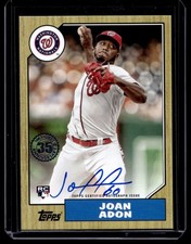 2022 Topps Chrome Rookie Autographs Joan Adon RC Auto Washington Nationals