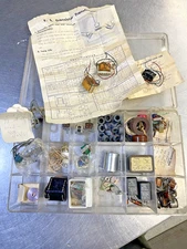Lot Vintage Transistor Transformer Radio Electronic Parts Amplifier Repair