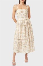 En Saison Callie Midi Dress Peony Green