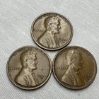 #4B: (-$ Drop) Set of 3 Beautiful 1927D Lincoln Wheat Penny Cent ~ Bid Now