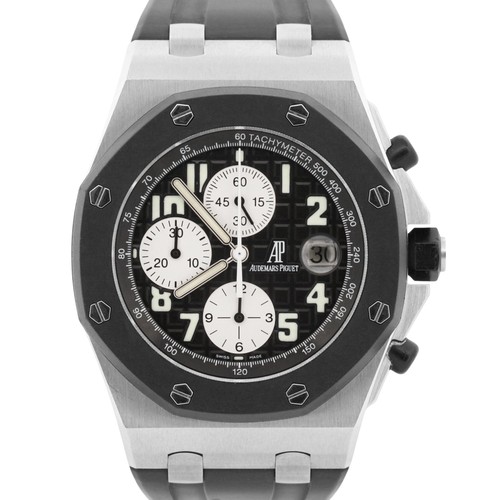 Audemars Piguet Royal Oak Offshore Chronograph Steel BLACK 42mm Rubber 25940SK