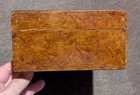 VINTAGE OLD WOODEN DOVETAILED BOX TRINKET TOBACCO LOCK BOX NICE INDIAN INDIA — photo 3