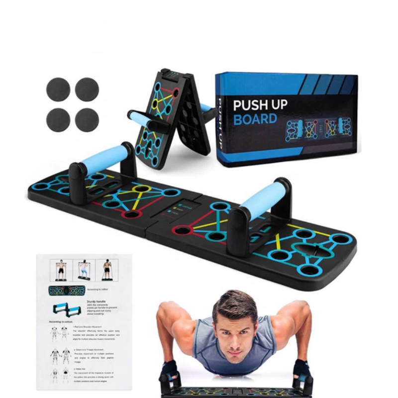 28 in 1 Push Up Rack Board System Fitness Workout Train Home Gym Exercise Stands - Image 2 of 4