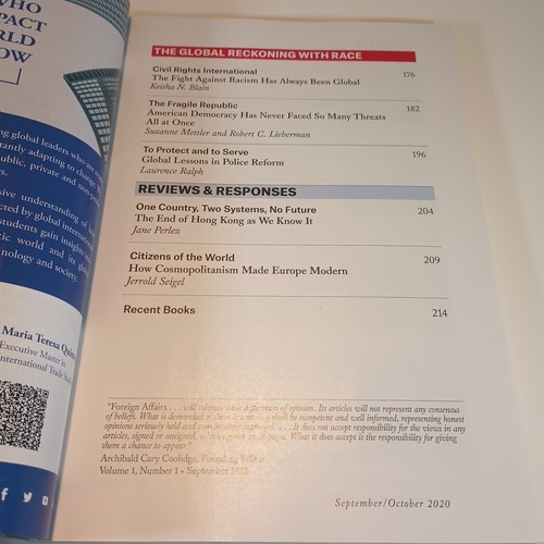 Foreign Affairs Magazine September/ October 2020 The World Trump Made - Imagen 5 de 5