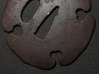 HANDACHI TSUBA of KATANA (sword) : EDO : 2.8 × 2.7 × 0.1 " 110g