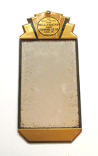 ADAIR ILLINOIS Tin Advertising Hanging Mirror Standard Oil Bill Friend 1960s VTG
