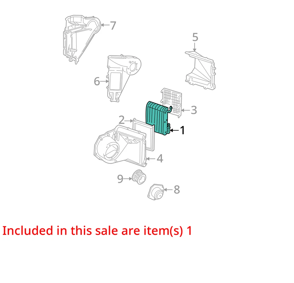 SE ADAPTA A GMC CHEVROLET SAFARI ASTRO EVAPORADOR ASM A/C 1994-1999 52478863 - NUEVO OEM Foto 2 de 3