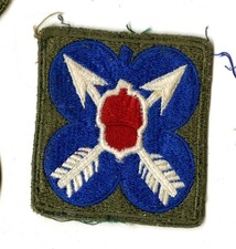 XXI Corps White Back Patch WWII Vintage France Germany Austria Europe