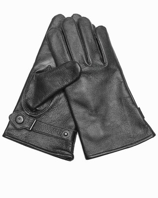 MIL-TEC  BW Lederfingerhandschuhe schwarz gef. Lederhandschuhe Handschuhe