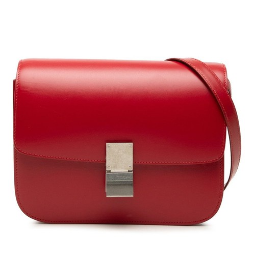 CELINE Classic Box Leather Shoulder Bag