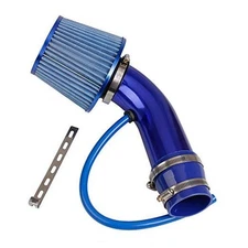  3 Inch High Flow 76mm Cold Air Intake Induction Pipe Hose Kit with Air Blue