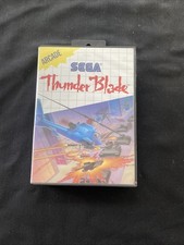 Thunder Blade SMS CIB Sega Master System Complete Manual Hangtab Game Poster