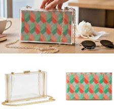Clear Clutch  Completed Needlepoint Inserts   Each Sold Separately