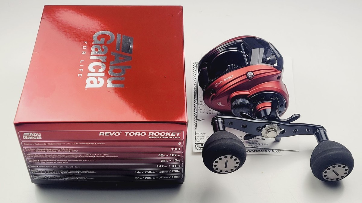 【値引中】Abu Garcia レボ Toro 60ロケット トロロケット 中古 Abu Garcia Revo Toro Rocket 60 Baitcasting Reel Red New in Open