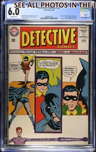 Detective Comics #327 Batman CGC 6.0 Graded New Batman Logo Costume (HG)