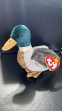 NWT Vintage ORIGINAL Ty Beanie Baby "Jake" Duck, 4/16/1997