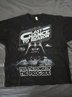 Last Chance To Reason Darth Vader XL Black Progressive Metal Band Shirt